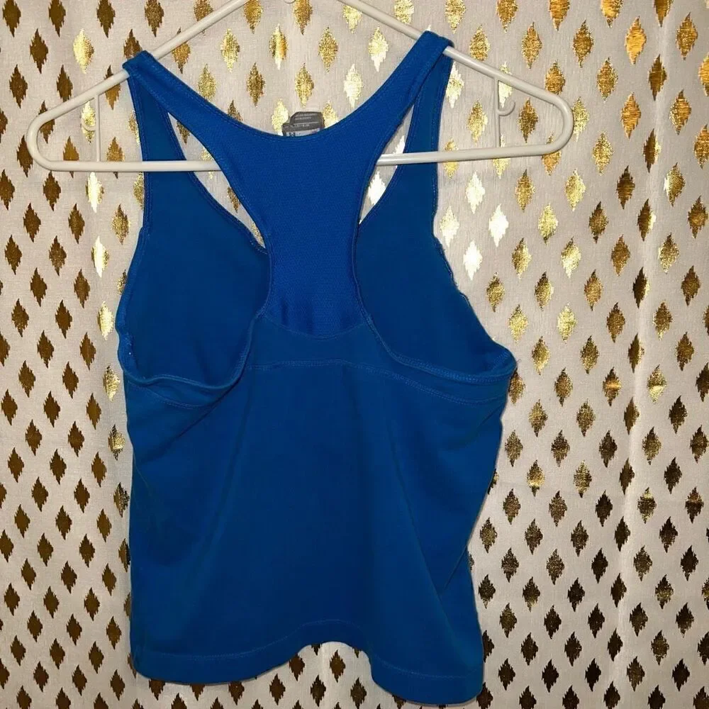 Nike racer back workout tank top royal blue size M